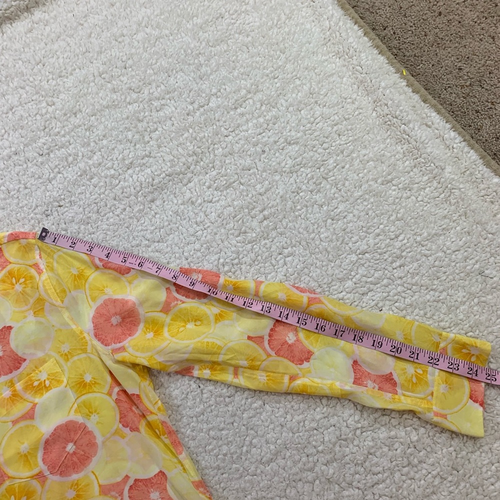 Equipment Femme Citrus Silk Fruit Melon Blouse - Picture 4 of 4